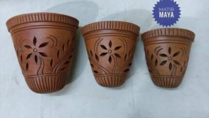 Clay Flower Vase
