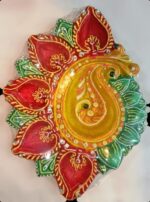 Colorful Tray Diya