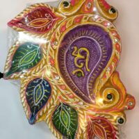 Colorful Tray Diya