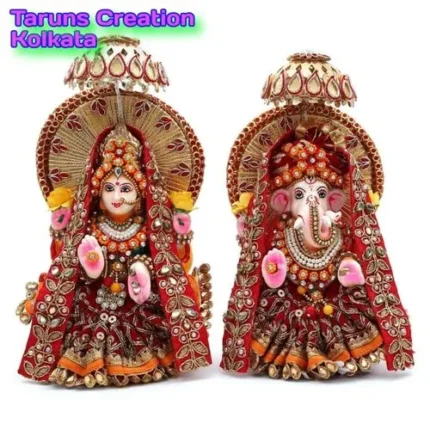 Decorative & Eco-Friendly Clay Laxmi Ganesha Murti