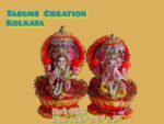 Plate Ganesha Lakshmi Idol