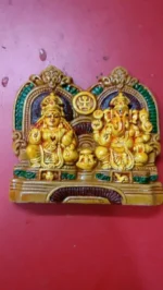 Plate Ganesha Lakshmi Idol