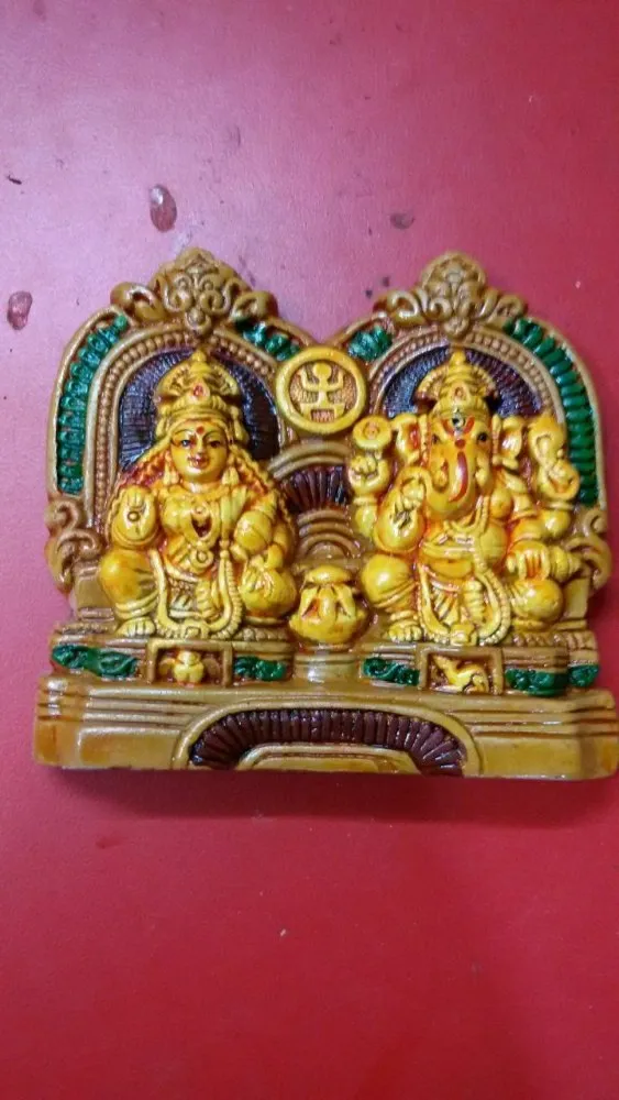Plate Ganesha Lakshmi Idol Plate Ganesha Lakshmi Idol
