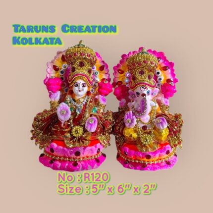 R120 laxmi Ganesh clay murti